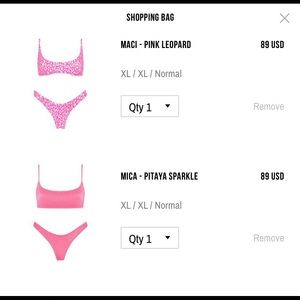 ISO Triangl Bikinis size XL